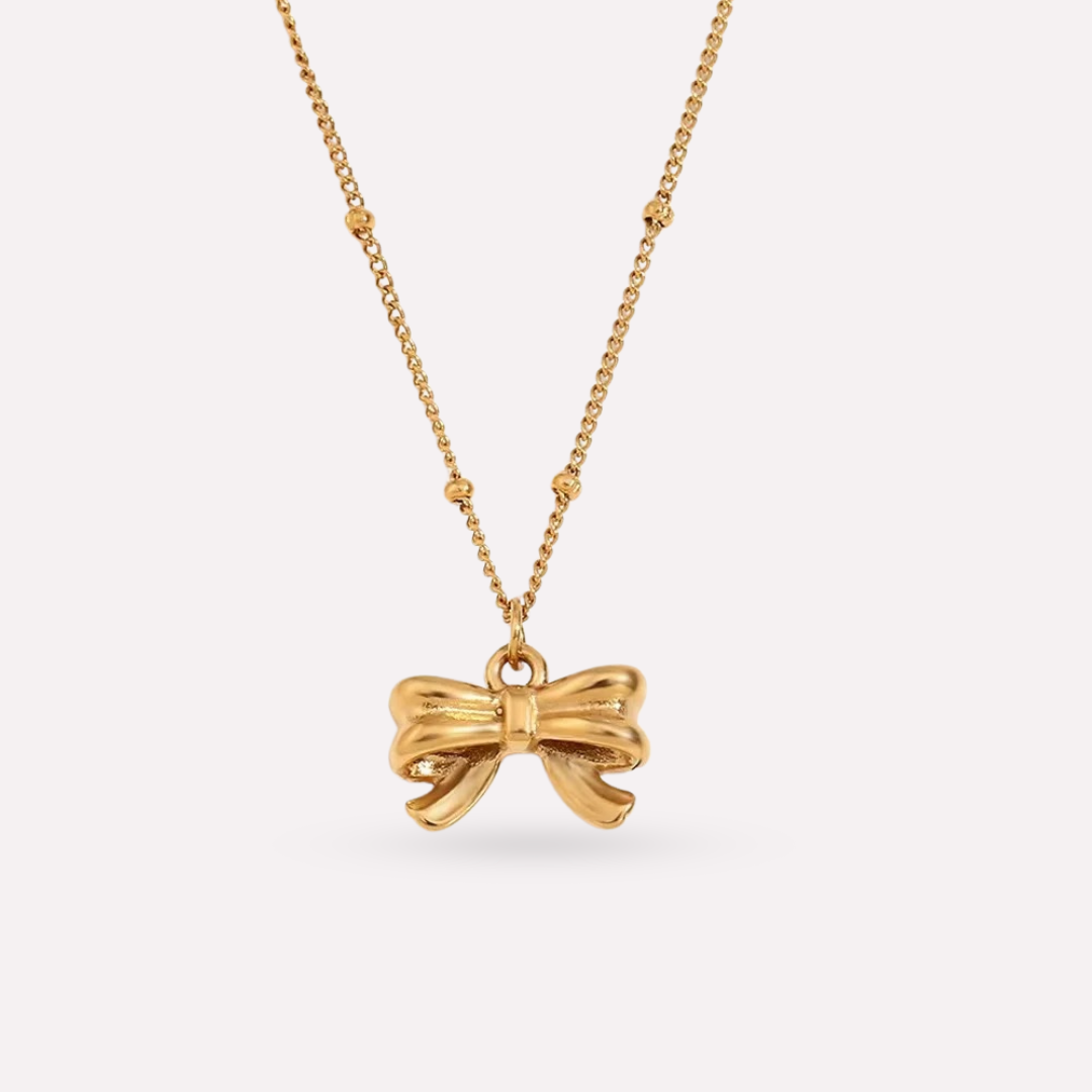 Bow Charm Necklace