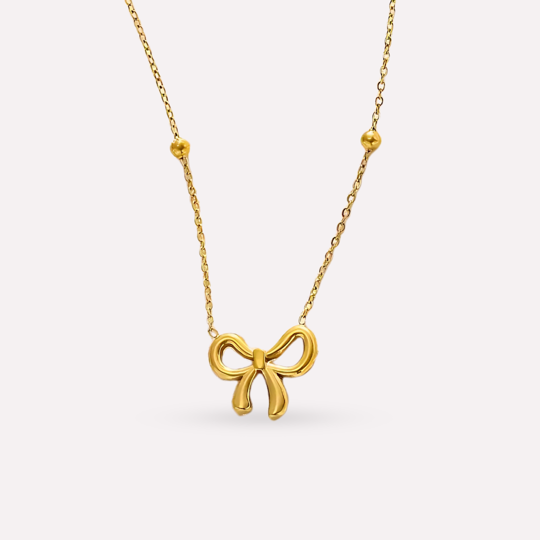 Bow Charm Necklace