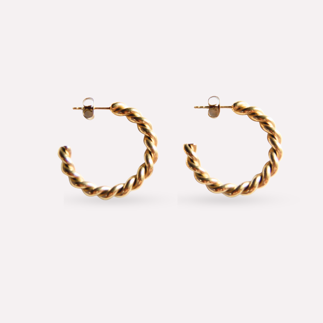 Twisted Hoop Earrings