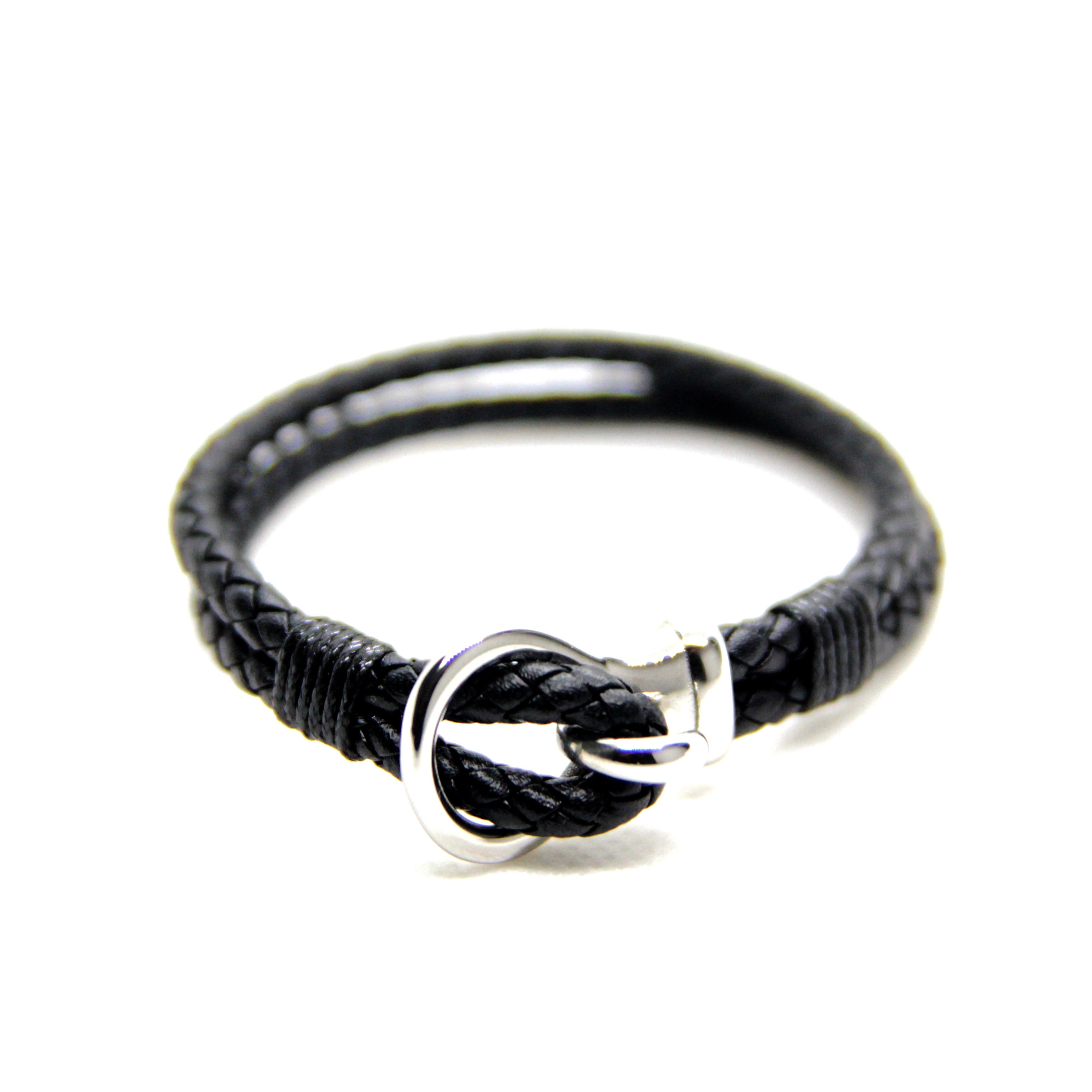 Casual Titanium Hook Silver Bracelet | Willen Collection