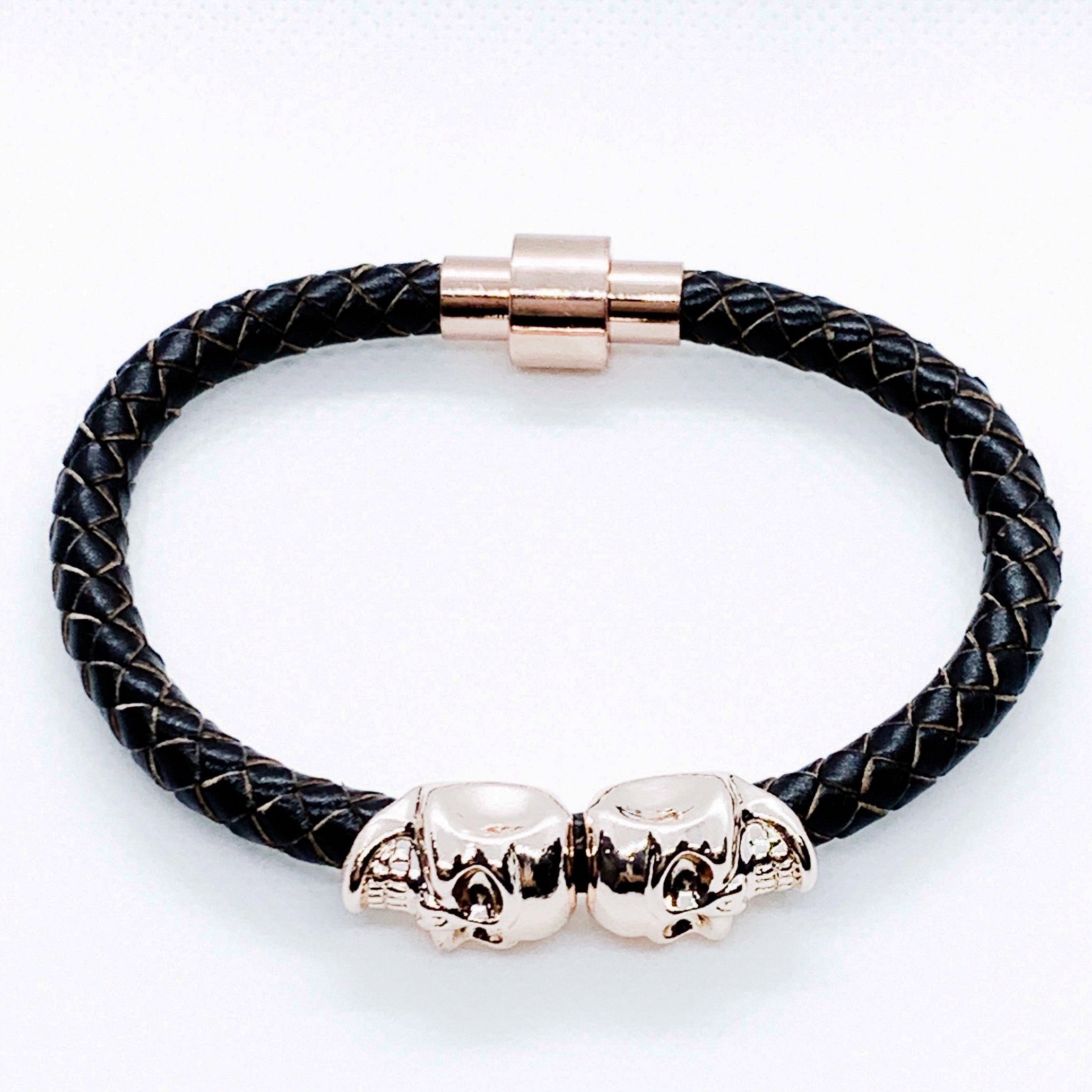 Skull Bracelet Brown | Men Bracelet | Willen Collection