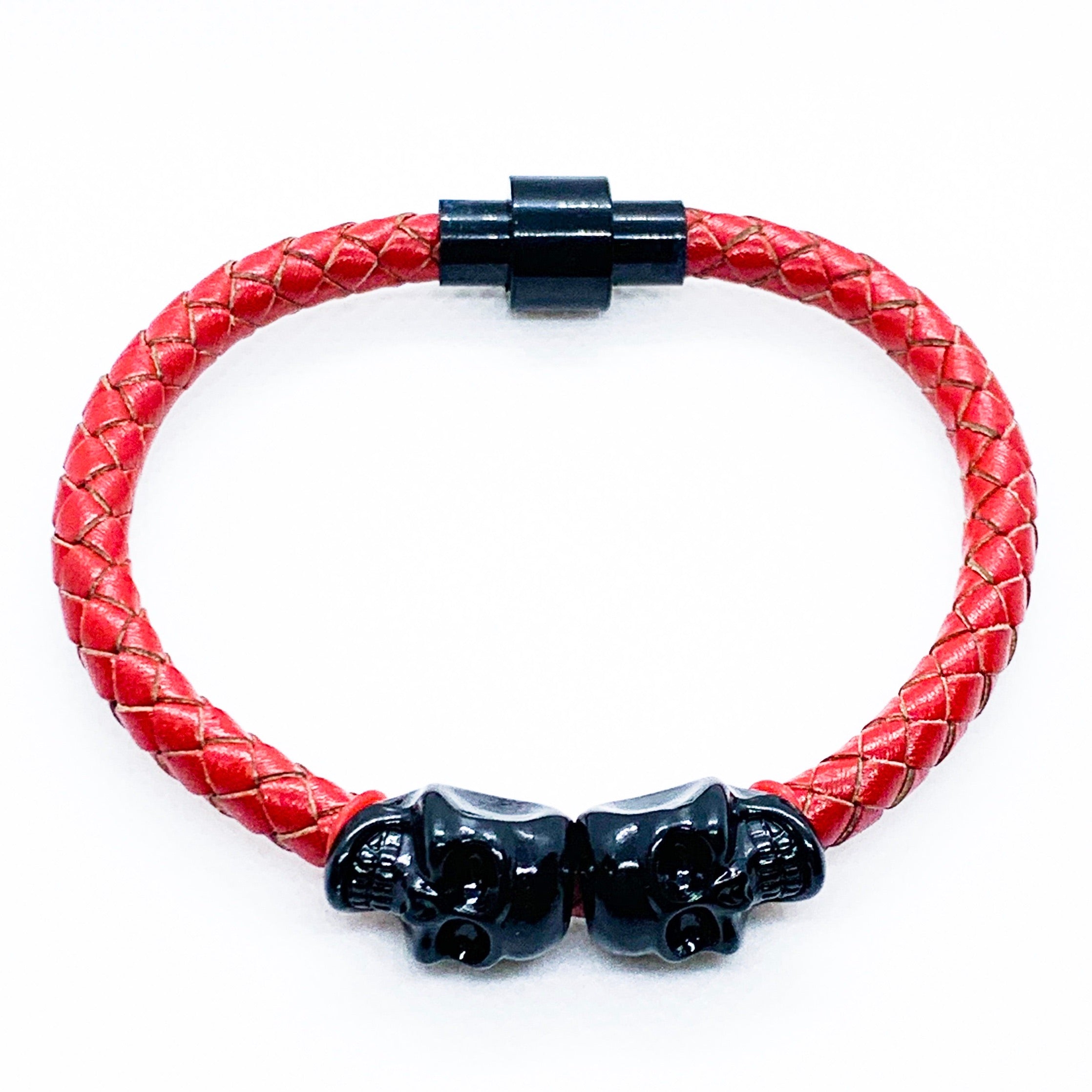 Skull Bracelet Red | Men Bracelet | Willen Collection