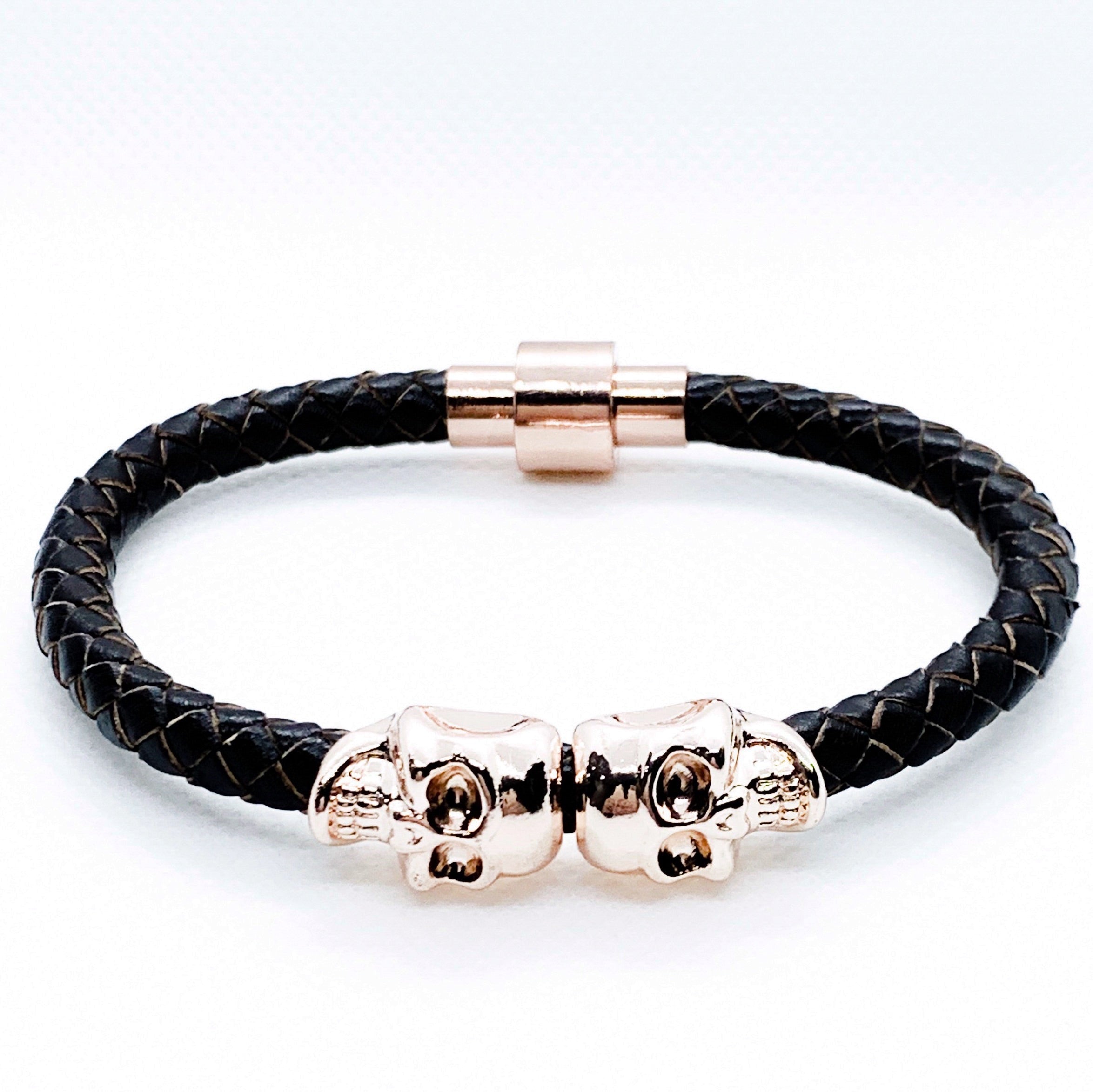 Skull Bracelet Brown | Men Bracelet | Willen Collection