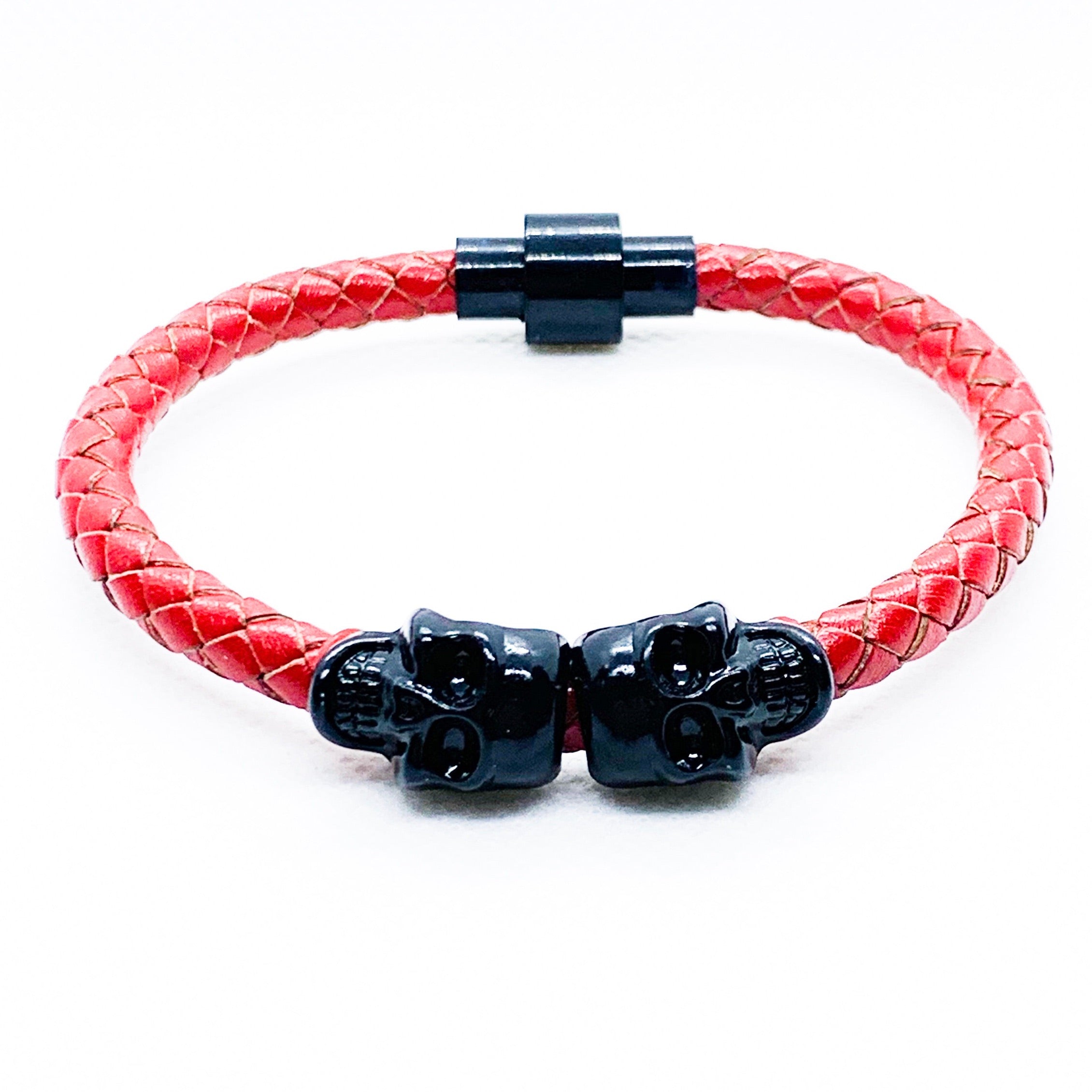 Skull Bracelet Red | Men Bracelet | Willen Collection